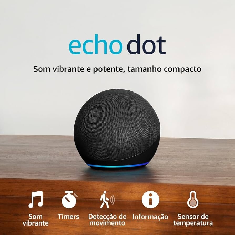Echo Dot 5ª Geração com Alexa Preto