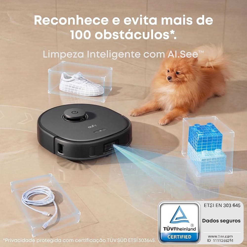 Robô Aspirador e Passa Pano eufy X10 Pro Omni com Estação Multifuncional — foto 5