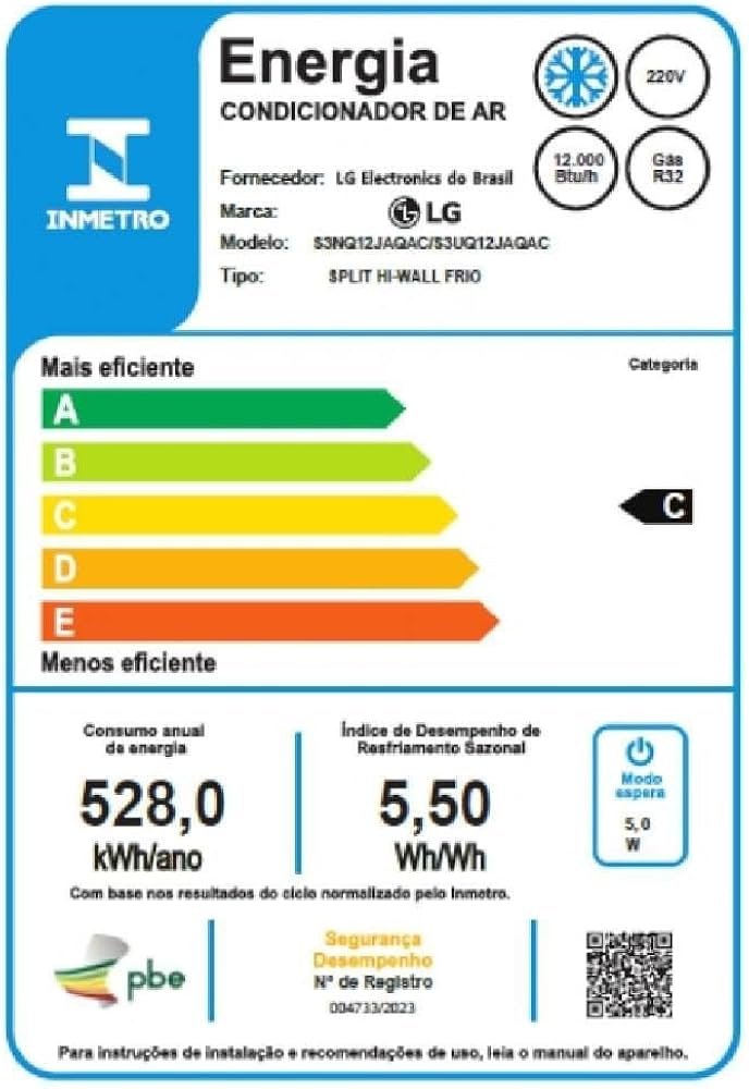 Ar Condicionado Split LG Dual Inverter Compact 9000 BTUs Frio 220V Branco — foto 9