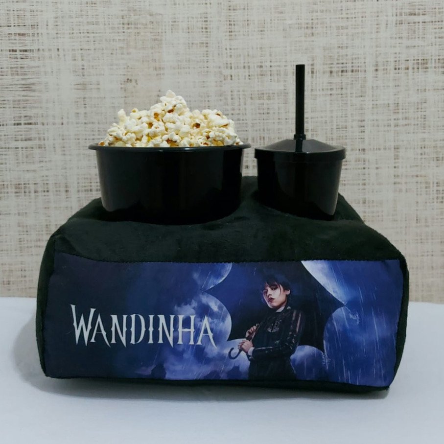 Kit Almofada Porta Pipoca com Balde e Copo 3 Peças — foto 2