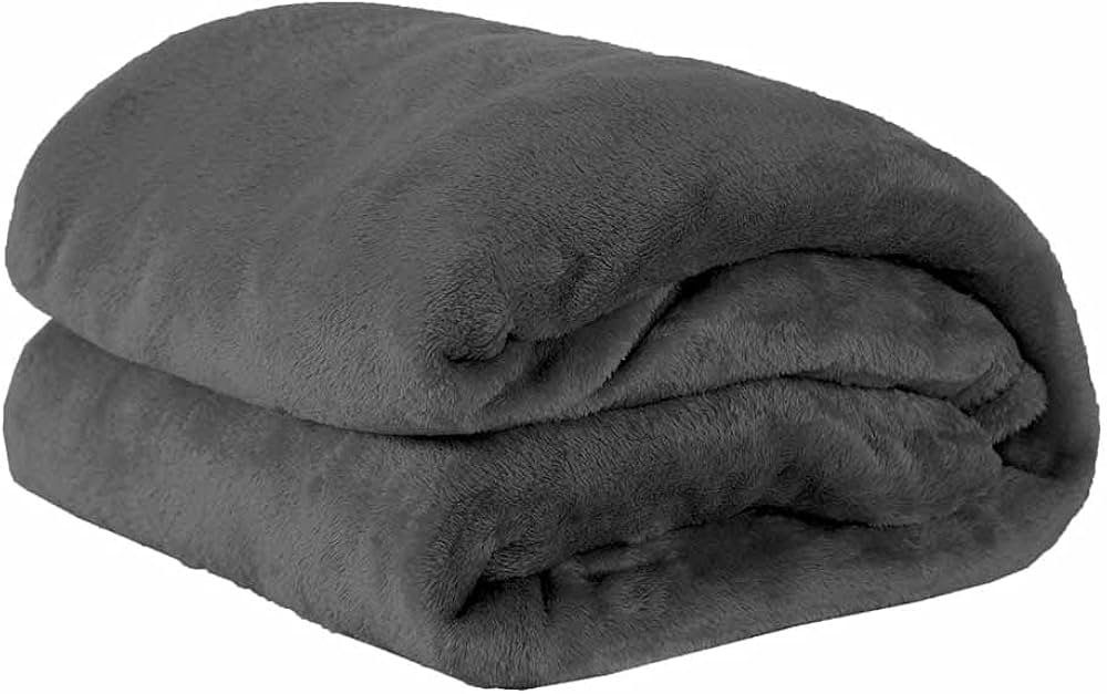 Cobertor Casal Manta Microfibra Fleece Chumbo
