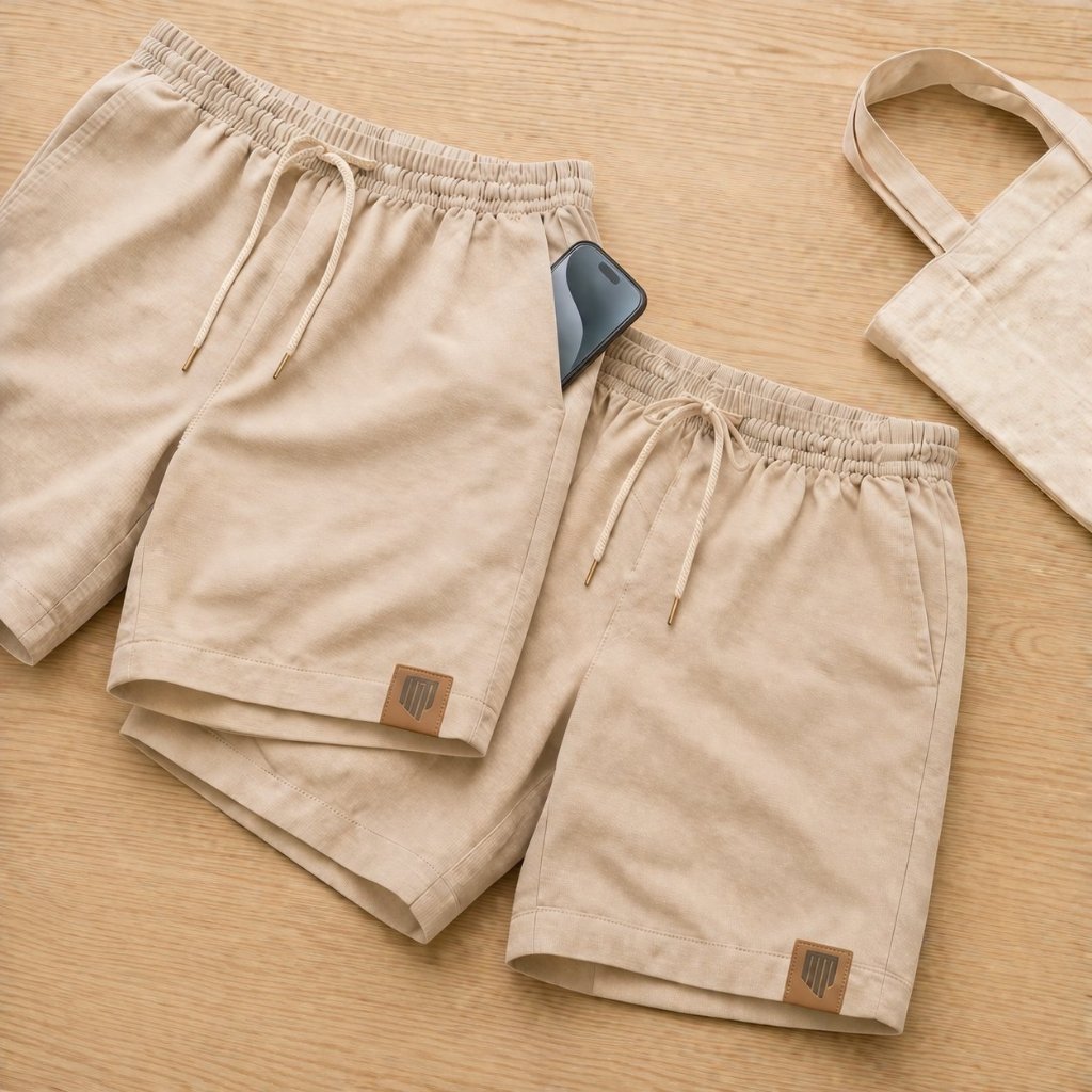 Kit 2 Shorts Linho Masculino Mauricinho Old Money — foto 7