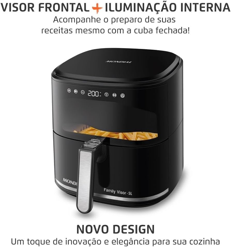 Air Fryer Mondial AF-50-DV 5L 2000W — foto 3