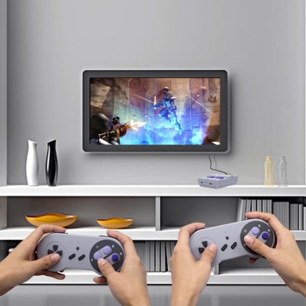 Vídeo Game Classic Super Nintendo Mini SNES 8 Bits com 2 Controles e 620 Jogos — foto 6