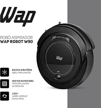 Aspirador de Pó Robô WAP ROBOT W90 3 em 1 Bivolt — foto 6