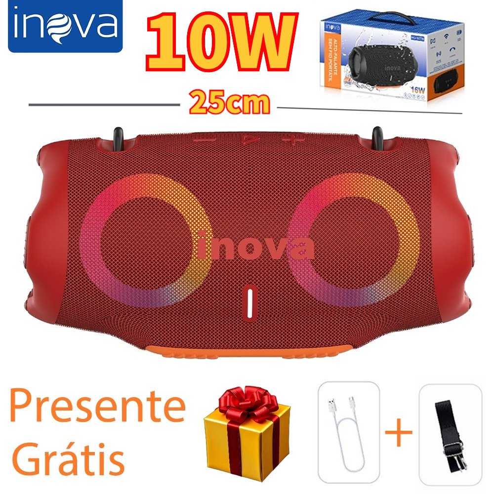 Caixa de Som Bluetooth Inova Xtreme 4 RGB Resistente à Água IPX6 — foto 12
