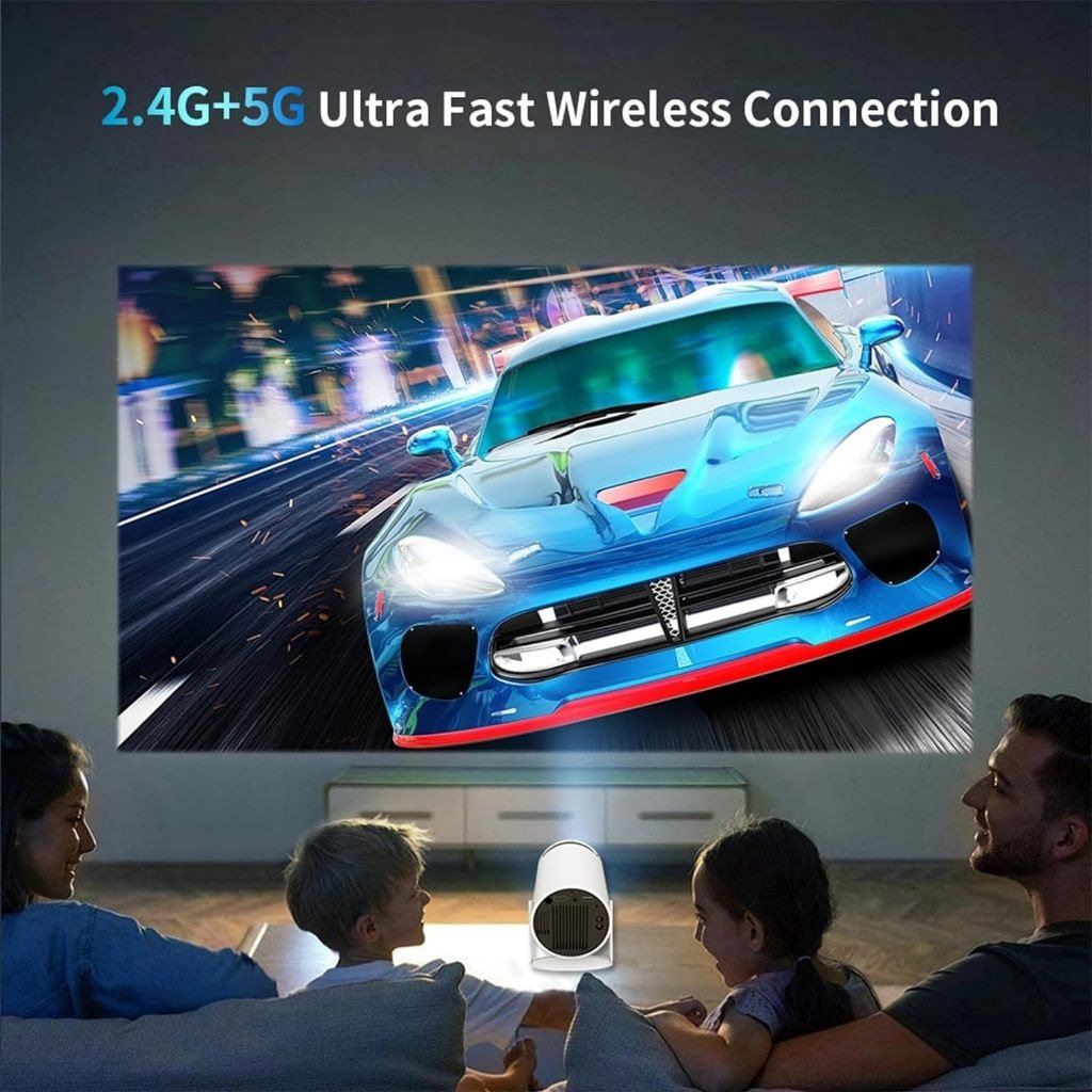 Mini Projetor Portátil Magcubic HY300 Pro Android Wi-Fi 6 Branco — foto 6