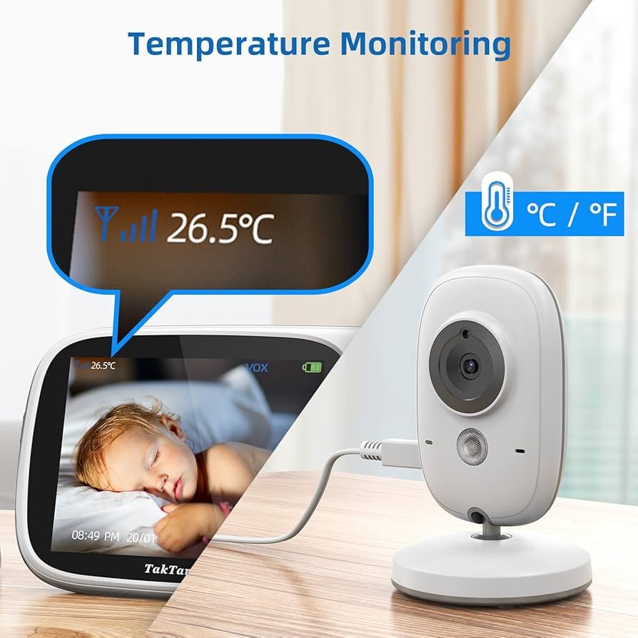 Babá Eletrônica TakTark com Câmera e Monitor LCD 3.2″ — foto 7