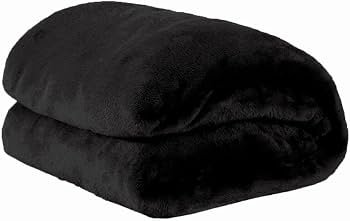 Cobertor Casal Manta Microfibra Fleece Preto