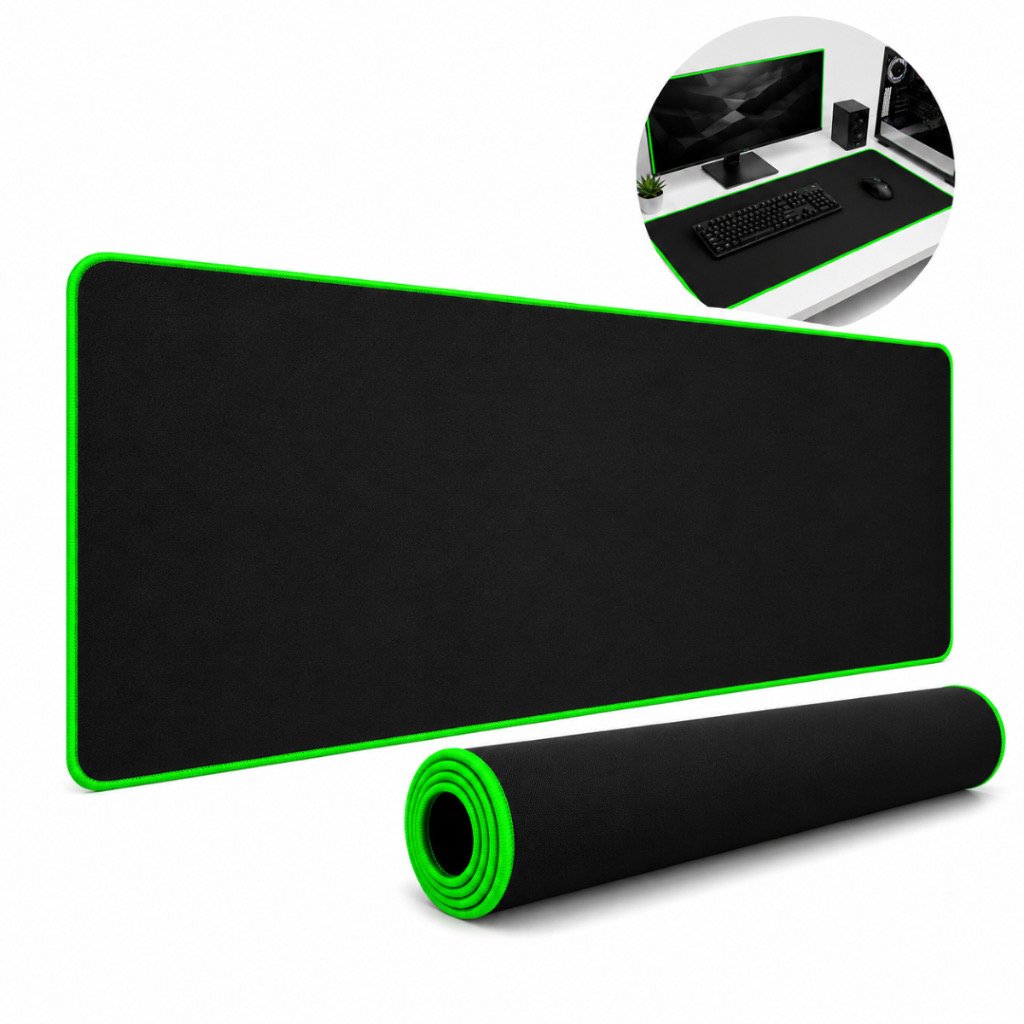 Mousepad Gamer Preto Sem Desenho Extra Grande 90 x 40 cm — foto 12