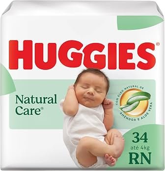 Fralda Descartável Huggies Natural Care Tam. RN - 34 UN