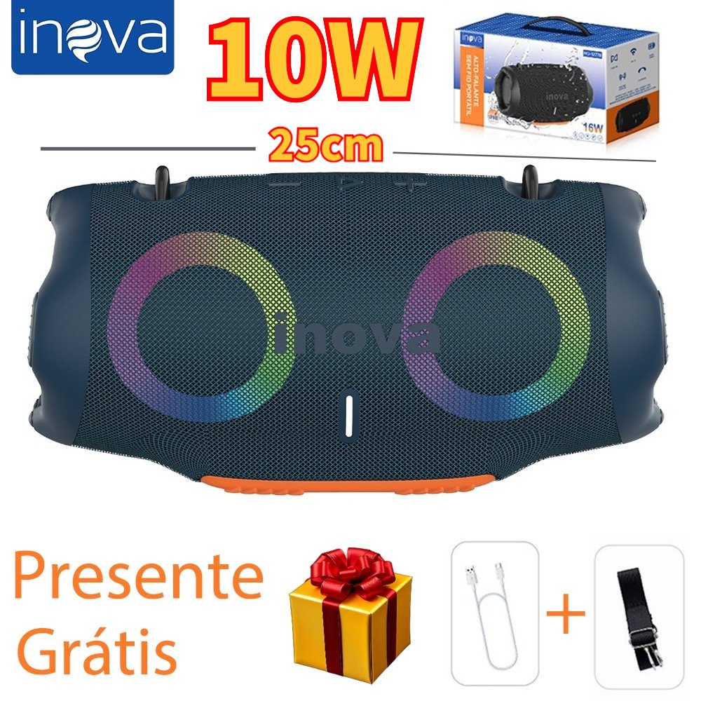 Caixa de Som Bluetooth Inova Xtreme 4 RGB Resistente à Água IPX6 — foto 11