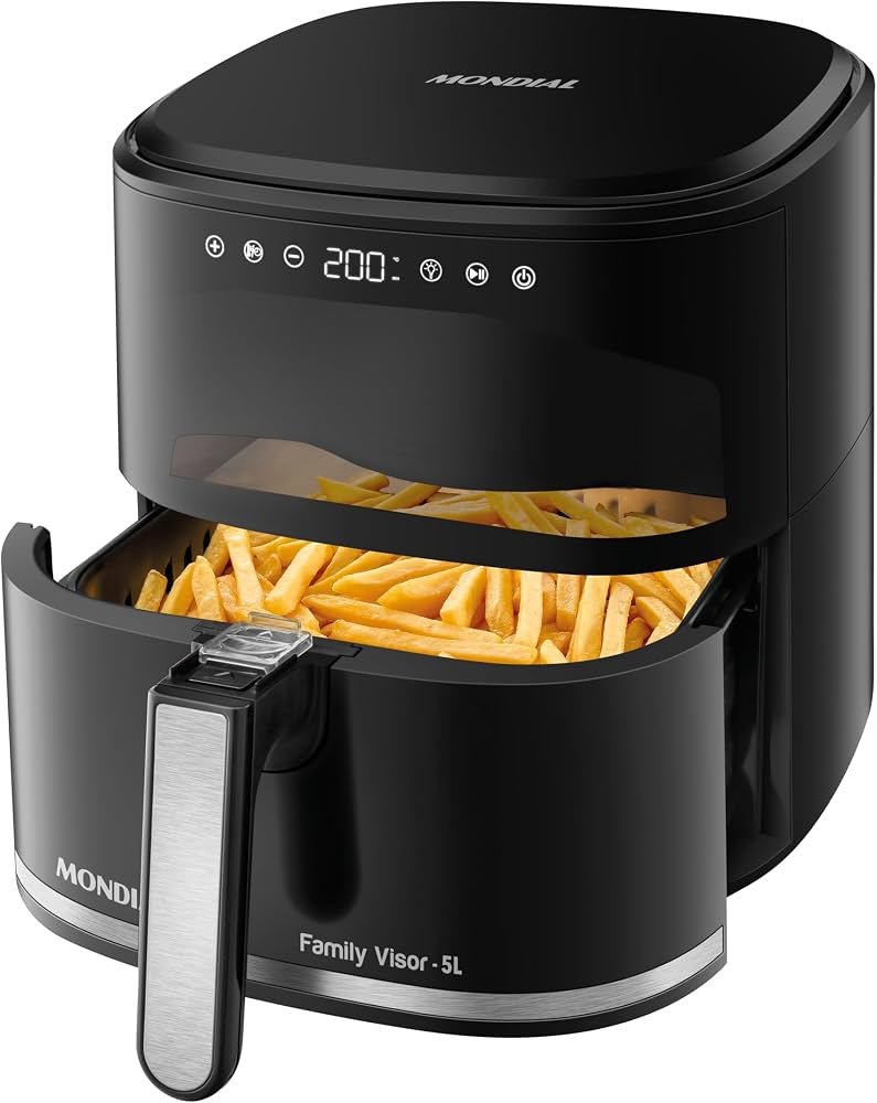 Air Fryer Mondial AF-50-DV 5L 2000W Preto - 220V