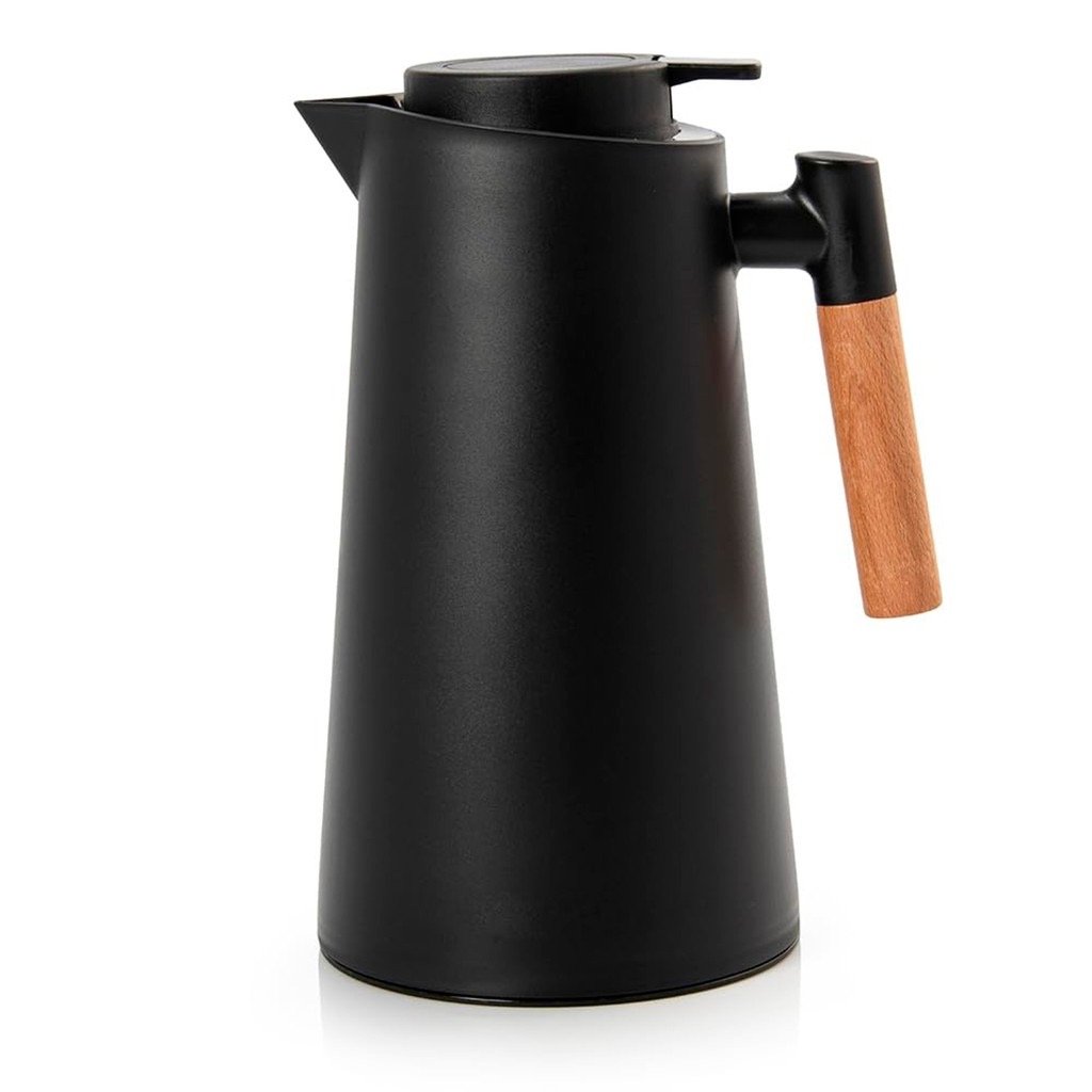 Garrafa Térmica Nórdica Café e Chá com Cabo de Madeira 1L Mimo Style — foto 1