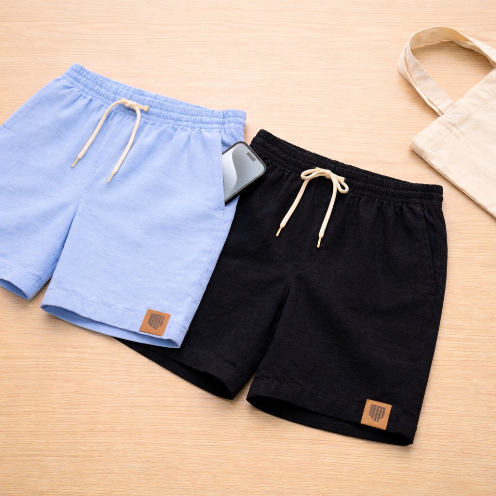 Kit 2 Shorts Linho Masculino Mauricinho Old Money — foto 11