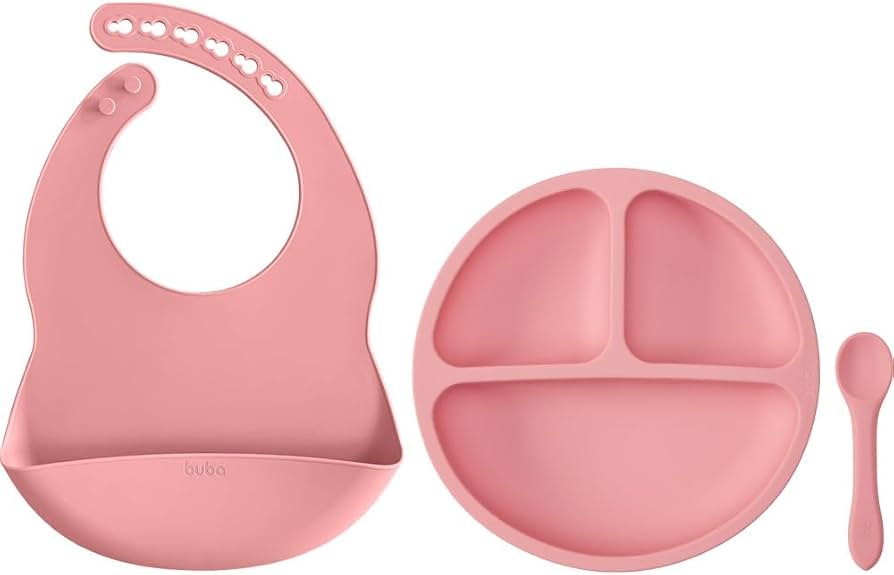Kit Refeição em Silicone com Babador e Ventosa Buba — foto 1