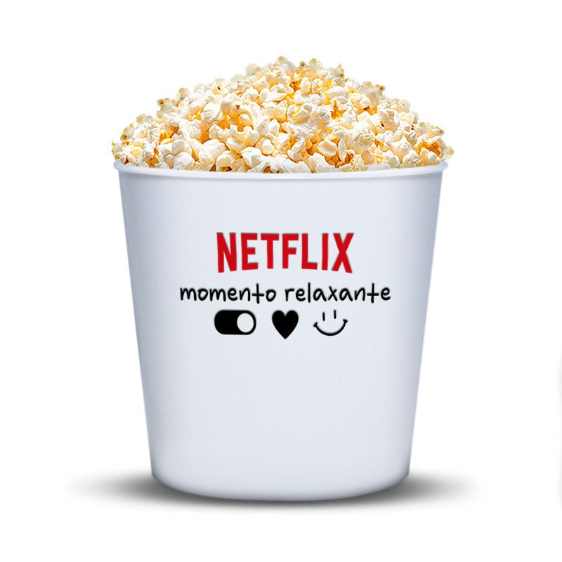 Balde de Pipoca Netflix Momento Relaxante — foto 1
