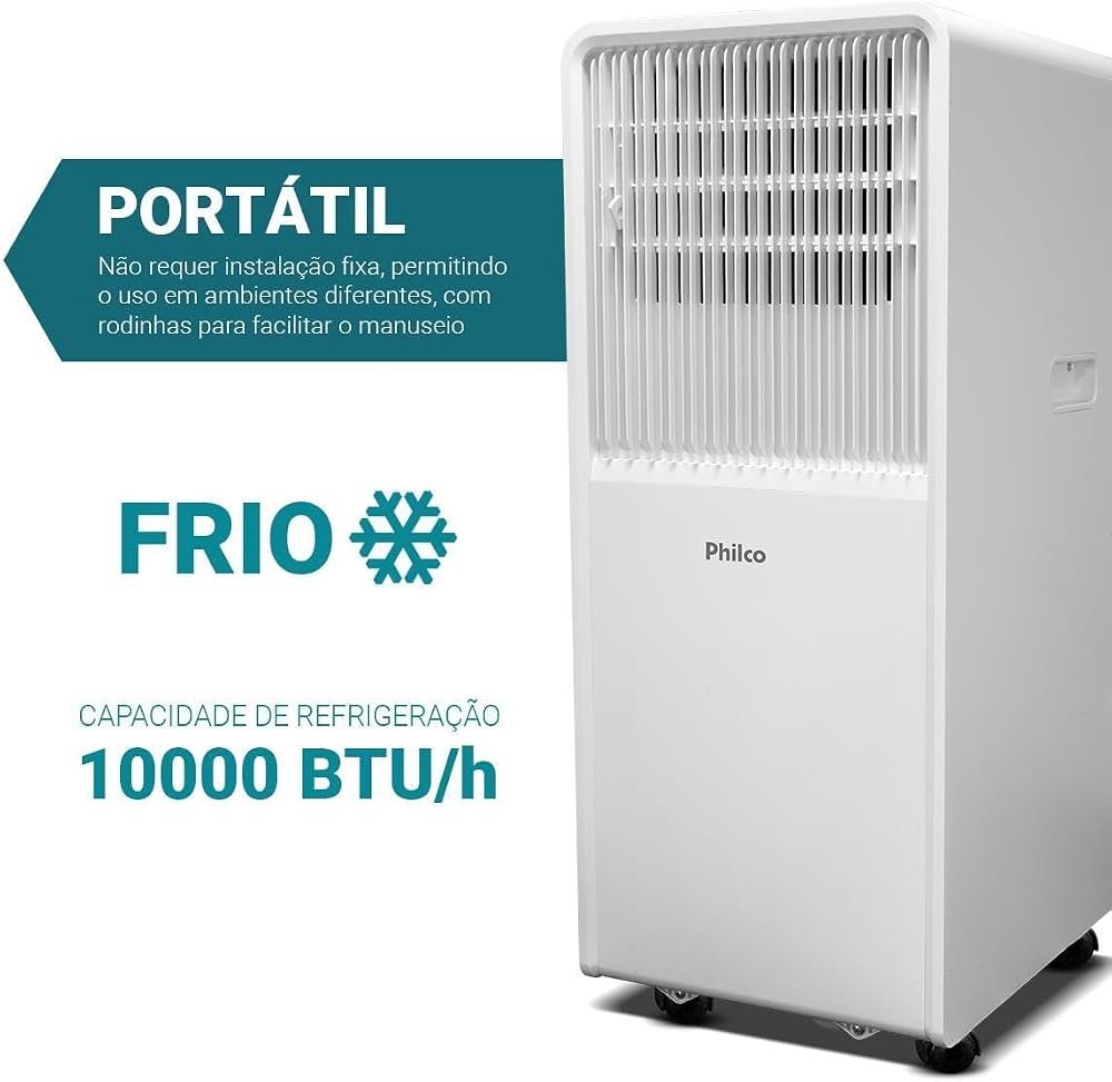 Ar-Condicionado Portátil Philco PAC10FN 10000 BTUs Frio Branco — foto 3