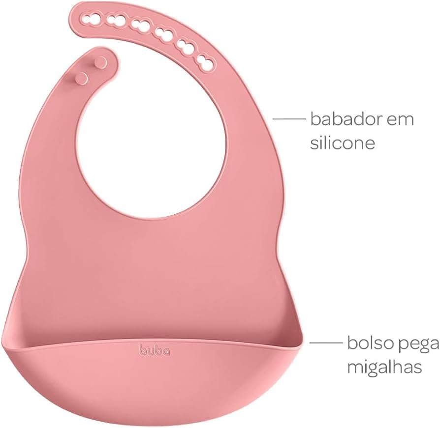 Kit Refeição em Silicone com Babador e Ventosa Buba — foto 3