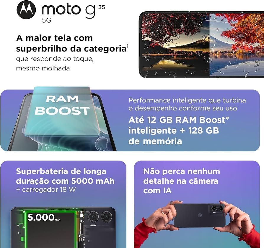 Smartphone Motorola Moto g35 5G 128GB — foto 3