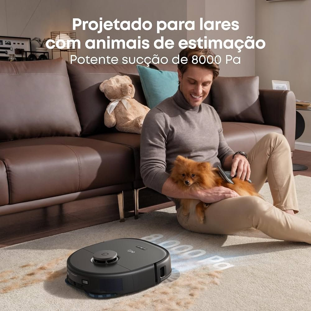 Robô Aspirador e Passa Pano eufy X10 Pro Omni com Estação Multifuncional — foto 4