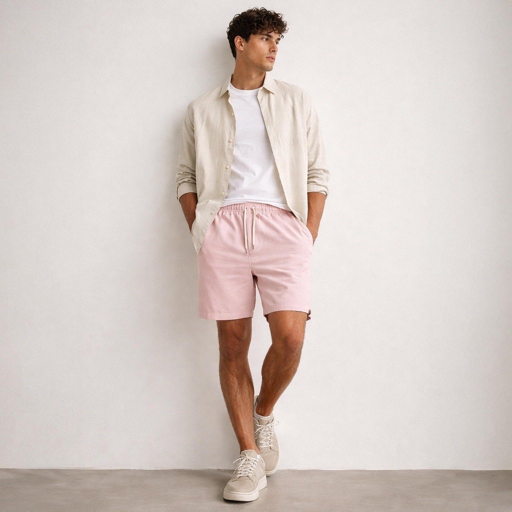 Kit 2 Shorts Linho Masculino Mauricinho Old Money — foto 5