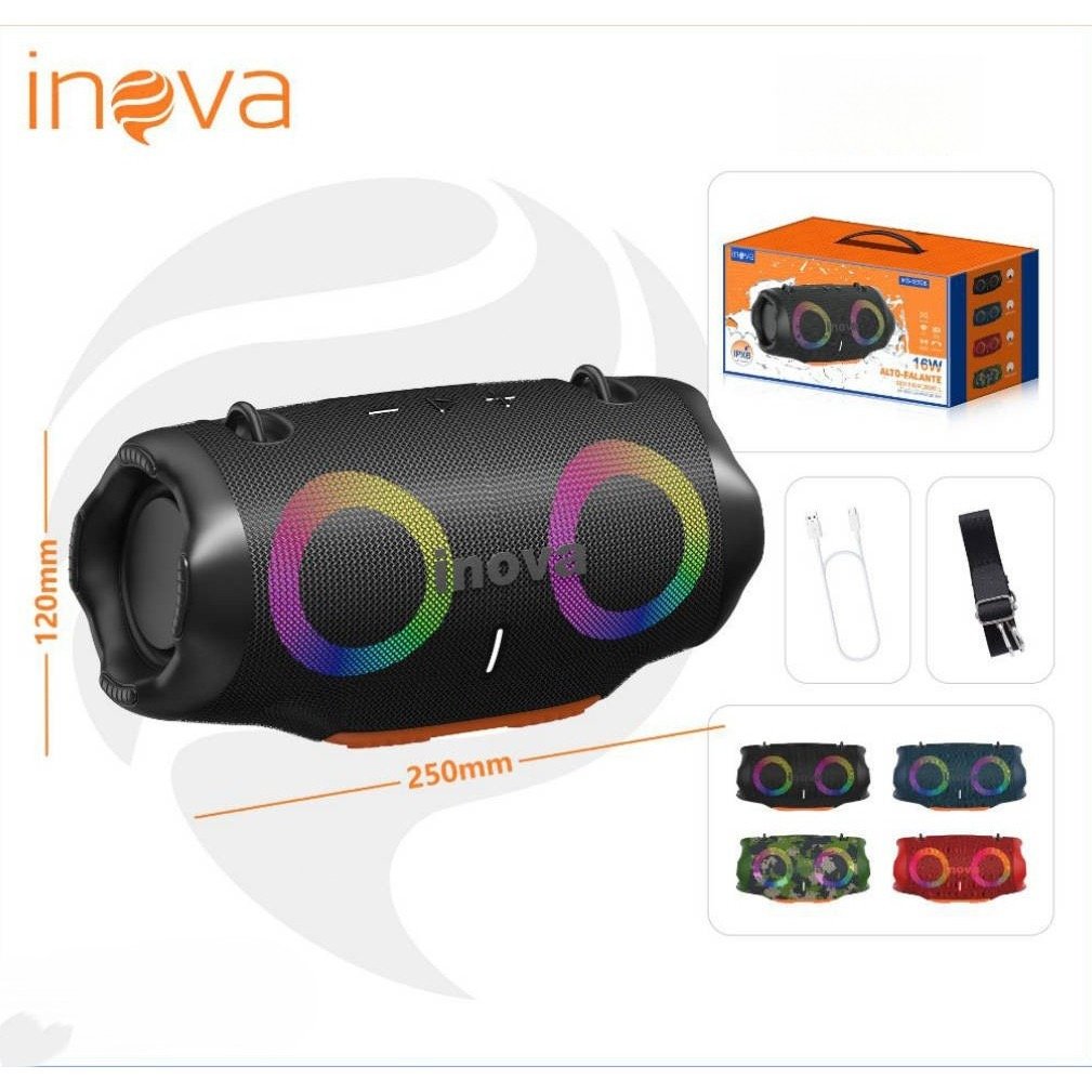 Caixa de Som Bluetooth Inova Xtreme 4 RGB Resistente à Água IPX6 — foto 9