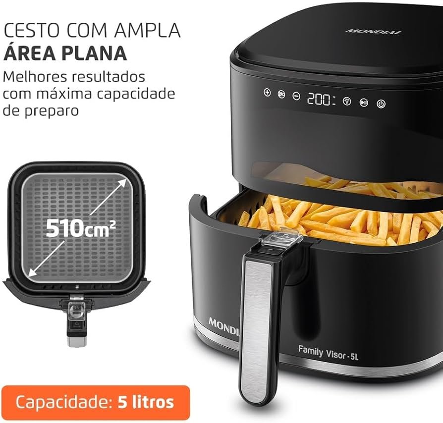 Air Fryer Mondial AF-50-DV 5L 2000W — foto 5