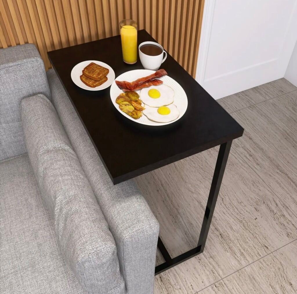 Mesa Multiuso para Sofá Preto