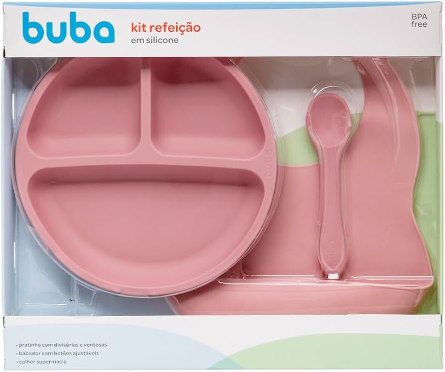 Kit Refeição em Silicone com Babador e Ventosa Buba — foto 11