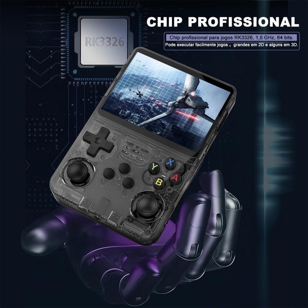 Console Portátil R36S 64GB Linux Tela IPS 3.5 Polegadas com 15.000 Jogos — foto 8