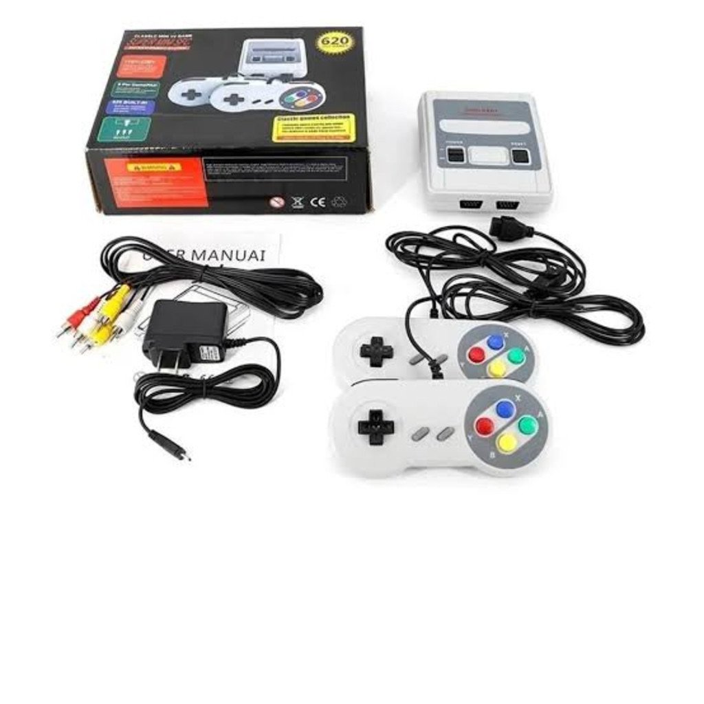 Vídeo Game Classic Super Nintendo Mini SNES 8 Bits com 2 Controles e 620 Jogos — foto 3