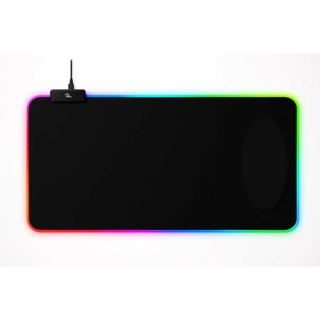 Mouse Pad Gamer Grande 70x35cm Preto Mapa Mundo Borda Costurada Antiderrapante — foto 2