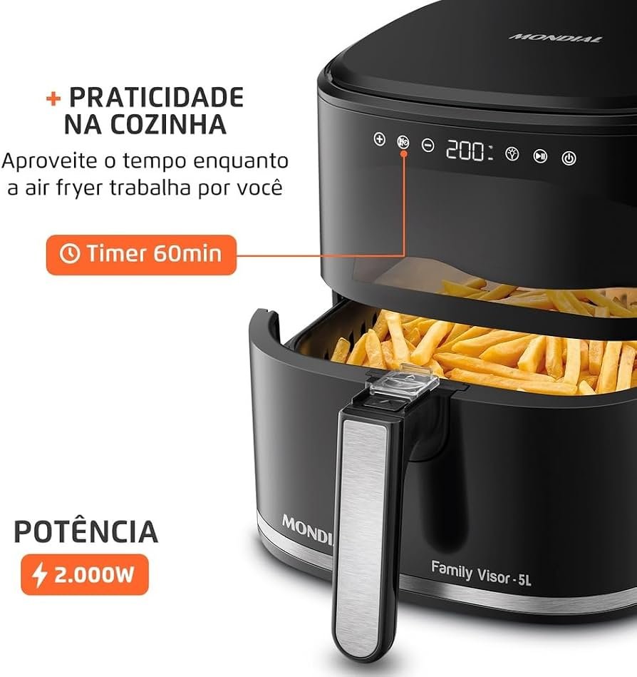 Air Fryer Mondial AF-50-DV 5L 2000W — foto 8