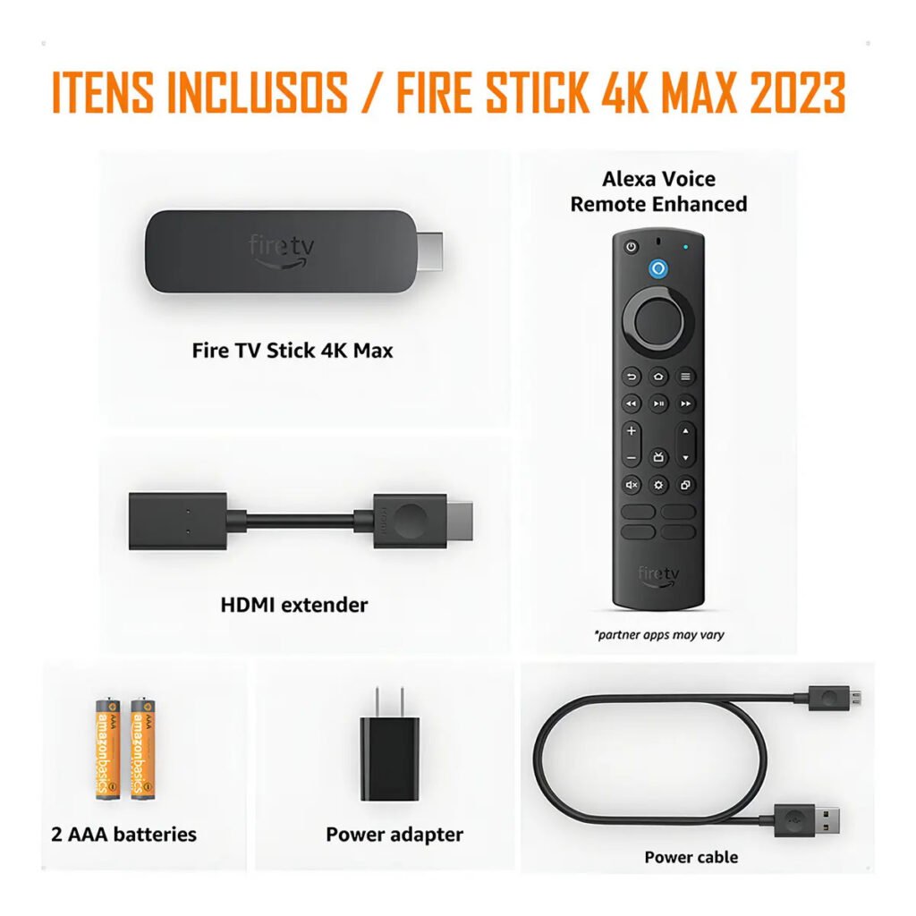 Fire TV Stick 4K Max Amazon 16GB Wi-Fi 6E com Controle por Voz Alexa Preto — foto 6