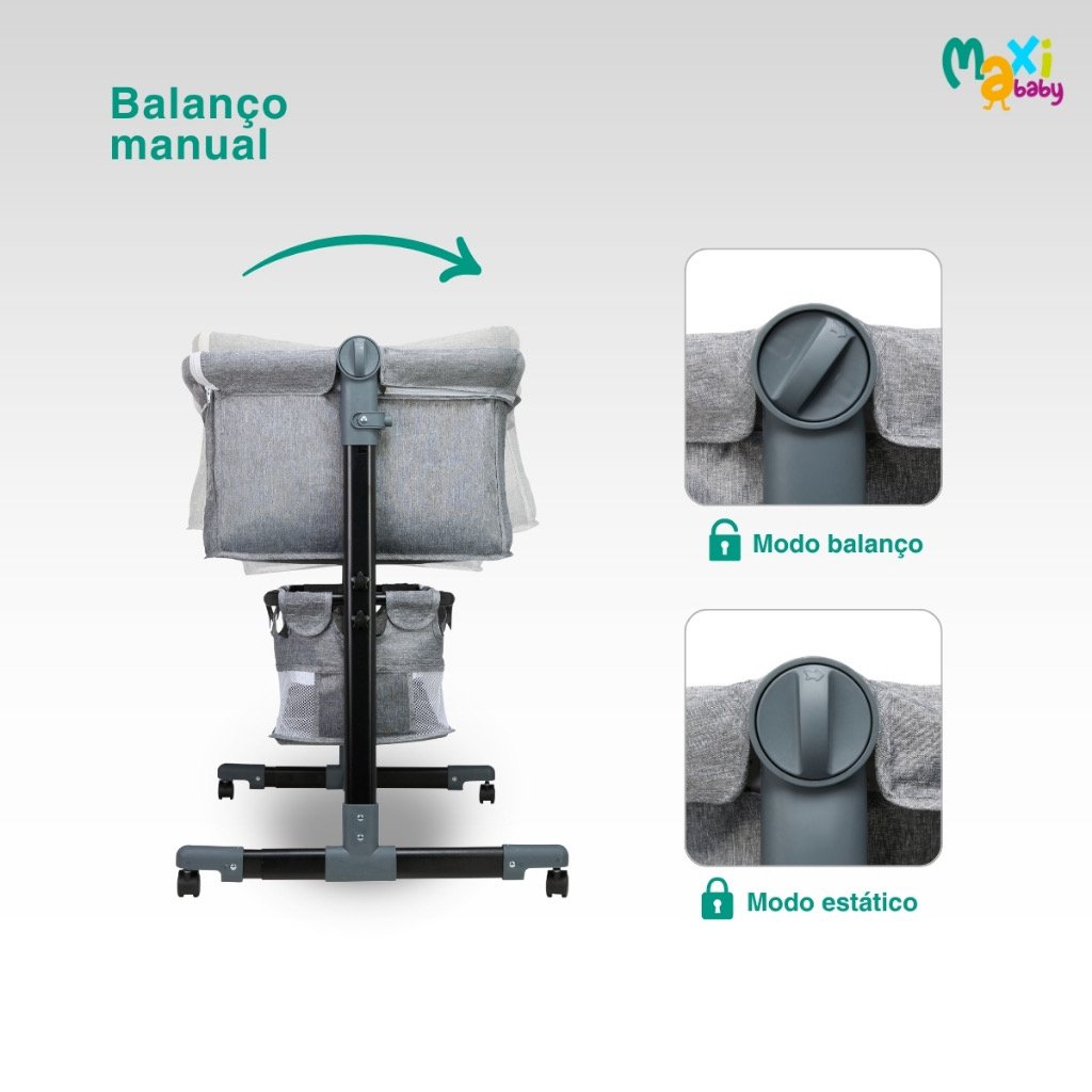 Berço Portátil Bebê Acoplado Co-Bed Connect Maxi Baby — foto 8