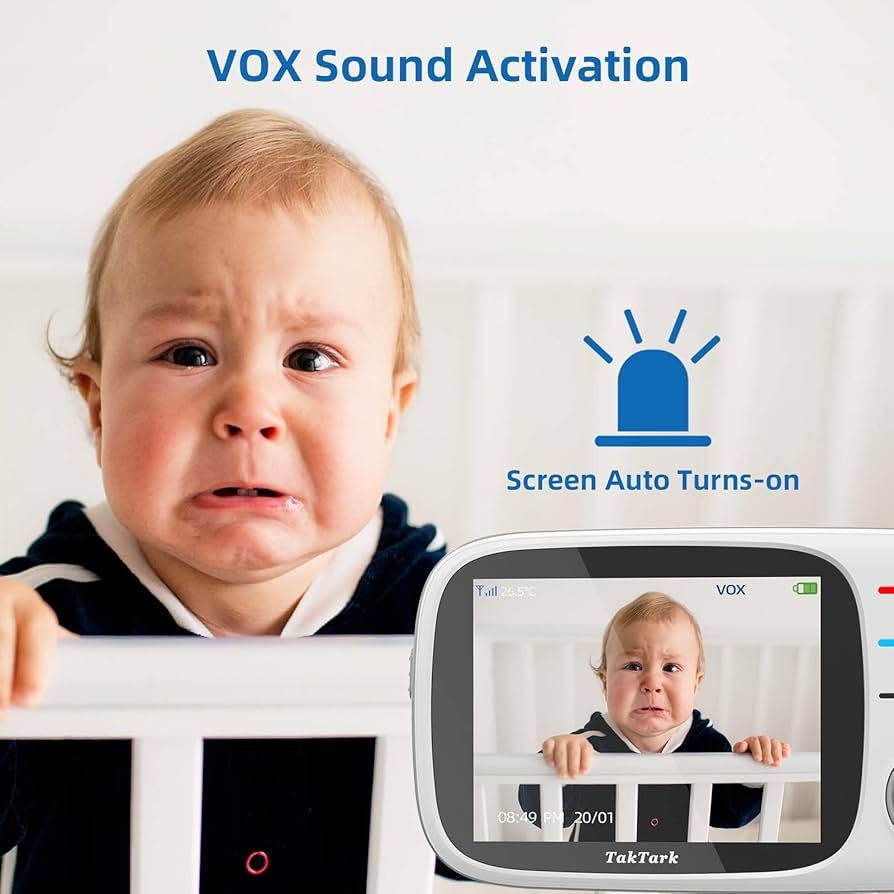 Babá Eletrônica TakTark com Câmera e Monitor LCD 3.2″ — foto 5