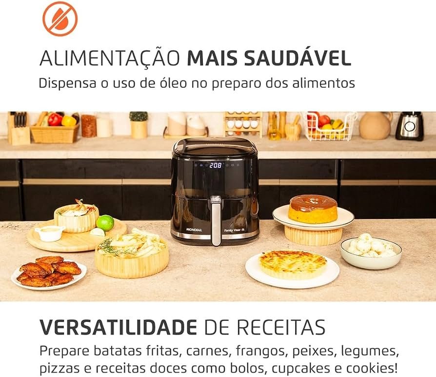 Air Fryer Mondial AF-50-DV 5L 2000W — foto 9