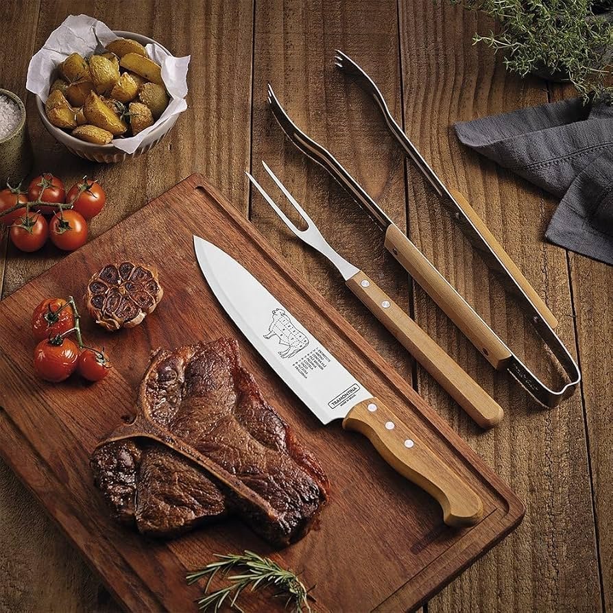 Jogo para Churrasco Tramontina Aço Inox — foto 2
