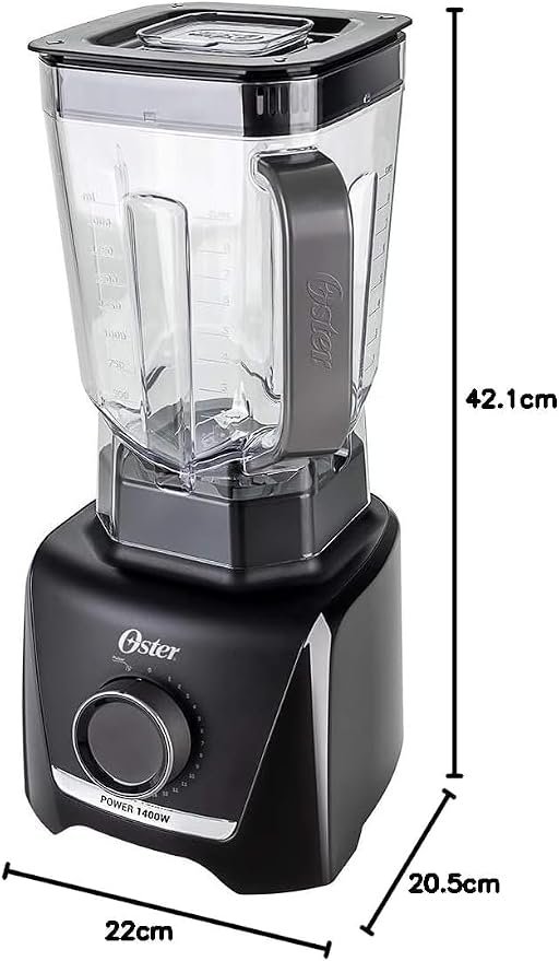 Liquidificador Oster 1400 Full Preto 1400W — foto 2