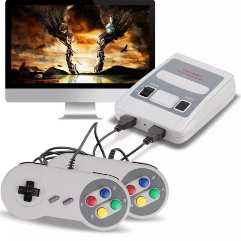 Vídeo Game Classic Super Nintendo Mini SNES 8 Bits com 2 Controles e 620 Jogos — foto 1