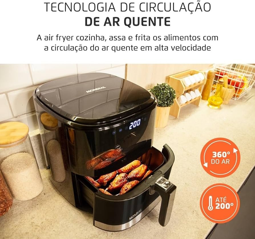 Air Fryer Mondial AF-50-DV 5L 2000W — foto 7