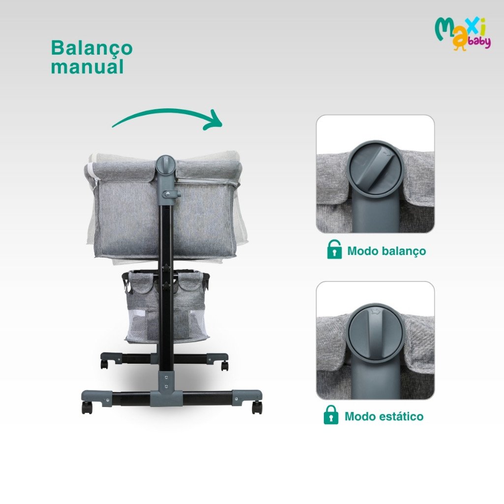 Berço Portátil Bebê Acoplado Co-Bed Connect Maxi Baby — foto 20
